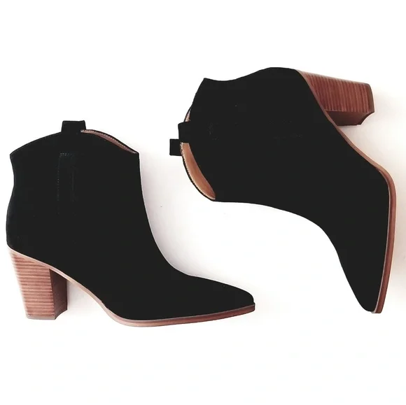 Franco Sarto Ella Suede Western Ankle Boots - Picture 2 of 11